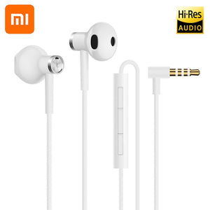 Original Xiaomi Hybrid DC Seo In-Ear earphone 3.5mm earphone With Mic Wire Control Dual Driver for Android headset